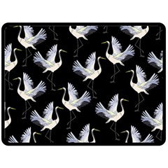 Crane Pattern Bird Animal Fleece Blanket (large) by Bedest