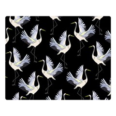 Crane Pattern Bird Animal Two Sides Premium Plush Fleece Blanket (large) by Bedest