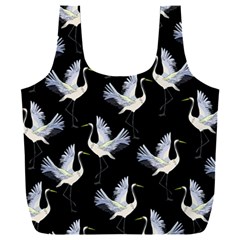 Crane Pattern Bird Animal Full Print Recycle Bag (xxxl) by Bedest