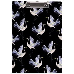 Crane Pattern Bird Animal A4 Acrylic Clipboard by Bedest