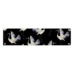 Crane Pattern Bird Animal Banner And Sign 4  X 1  by Bedest