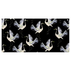 Crane Pattern Bird Animal Banner And Sign 8  X 4  by Bedest