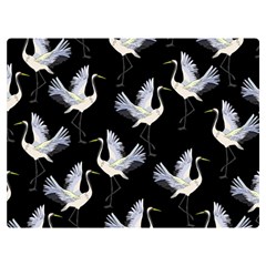 Crane Pattern Bird Animal Two Sides Premium Plush Fleece Blanket (extra Small) by Bedest