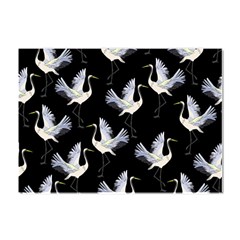 Crane Pattern Bird Animal Crystal Sticker (a4) by Bedest