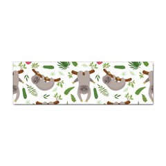 Seamless Pattern With Cute Sloths Sticker Bumper (100 Pack) by Bedest