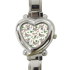 Seamless Pattern With Cute Sloths Heart Italian Charm Watch by Bedest