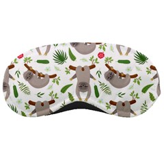 Seamless Pattern With Cute Sloths Sleep Mask by Bedest