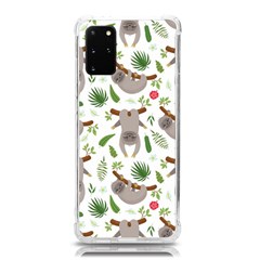 Seamless Pattern With Cute Sloths Samsung Galaxy S20plus 6 7 Inch Tpu Uv Case by Bedest