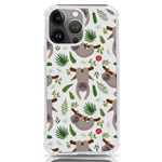 Seamless Pattern With Cute Sloths iPhone 13 Pro Max TPU UV Print Case Front