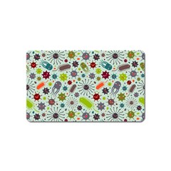 Seamless Pattern With Viruses Magnet (name Card) by Bedest