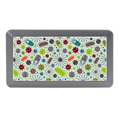 Seamless Pattern With Viruses Memory Card Reader (mini) by Bedest