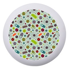 Seamless Pattern With Viruses Dento Box With Mirror