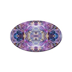 Abstract Pebbles Iv Sticker (oval) by kaleidomarblingart