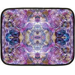 Abstract Pebbles Iv Two Sides Fleece Blanket (mini) by kaleidomarblingart