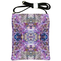 Abstract Pebbles Iv Shoulder Sling Bag by kaleidomarblingart