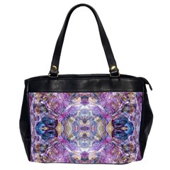 Abstract Pebbles Iv Oversize Office Handbag (2 Sides) by kaleidomarblingart