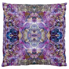 Abstract Pebbles Iv Standard Premium Plush Fleece Cushion Case (two Sides) by kaleidomarblingart