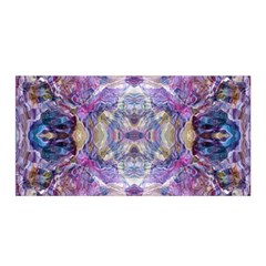 Abstract Pebbles Iv Satin Wrap 35  X 70  by kaleidomarblingart