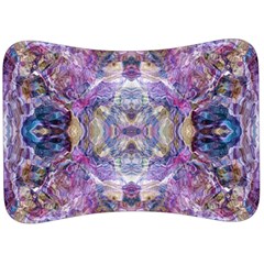 Abstract Pebbles Iv Velour Seat Head Rest Cushion by kaleidomarblingart