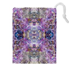 Abstract Pebbles Iv Drawstring Pouch (5xl) by kaleidomarblingart