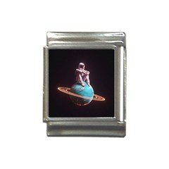 Stuck On Saturn Astronaut Planet Space Italian Charm (13mm) by Cendanart