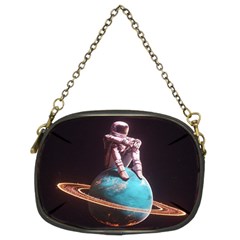 Stuck On Saturn Astronaut Planet Space Chain Purse (two Sides) by Cendanart