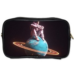 Stuck On Saturn Astronaut Planet Space Toiletries Bag (two Sides) by Cendanart