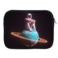 Stuck On Saturn Astronaut Planet Space Apple Ipad 2/3/4 Zipper Cases by Cendanart