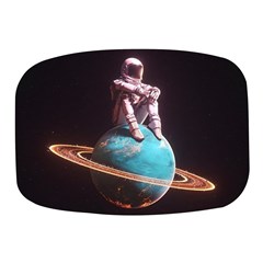 Stuck On Saturn Astronaut Planet Space Mini Square Pill Box by Cendanart