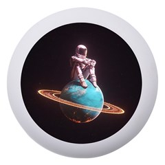 Stuck On Saturn Astronaut Planet Space Dento Box With Mirror by Cendanart