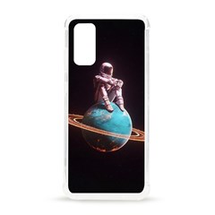 Stuck On Saturn Astronaut Planet Space Samsung Galaxy S20 6 2 Inch Tpu Uv Case by Cendanart