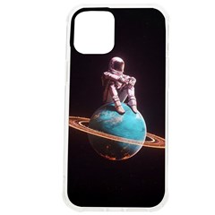 Stuck On Saturn Astronaut Planet Space Iphone 12 Pro Max Tpu Uv Print Case by Cendanart