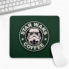 Stormtrooper Coffee Large Mousepad by Cendanart