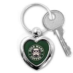 Stormtrooper Coffee Key Chain (heart) by Cendanart