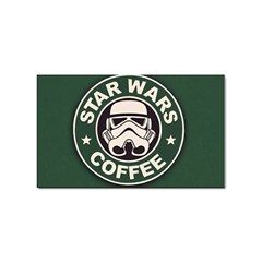 Stormtrooper Coffee Sticker (rectangular) by Cendanart