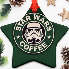 Stormtrooper Coffee Star Ornament (two Sides) by Cendanart