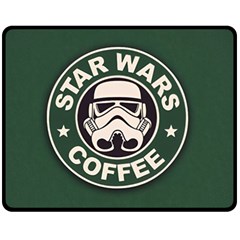 Stormtrooper Coffee Fleece Blanket (medium) by Cendanart