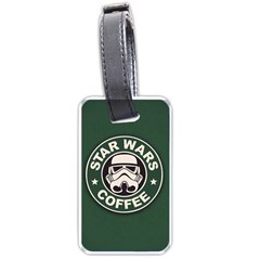 Stormtrooper Coffee Luggage Tag (one Side) by Cendanart