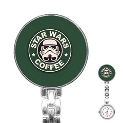 Stormtrooper Coffee Stainless Steel Nurses Watch by Cendanart