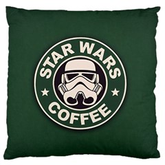 Stormtrooper Coffee Standard Premium Plush Fleece Cushion Case (two Sides) by Cendanart