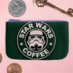 Stormtrooper Coffee Large Coin Purse by Cendanart