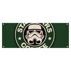 Stormtrooper Coffee Banner And Sign 8  X 3  by Cendanart