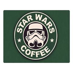 Stormtrooper Coffee Premium Plush Fleece Blanket (large) by Cendanart