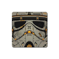 Stormtrooper Square Magnet by Cendanart