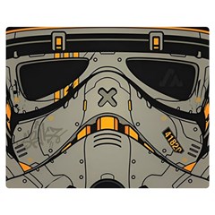 Stormtrooper Two Sides Premium Plush Fleece Blanket (medium) by Cendanart