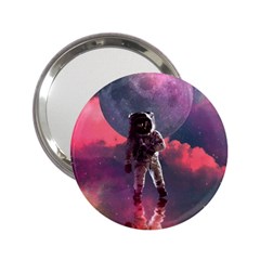 Aesthetic Astronautics Atmosphere Blue Clouds Cosmos Fantasy Galaxy 2 25  Handbag Mirrors by Cendanart