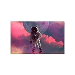 Aesthetic Astronautics Atmosphere Blue Clouds Cosmos Fantasy Galaxy Sticker Rectangular (100 Pack) by Cendanart