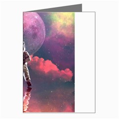 Aesthetic Astronautics Atmosphere Blue Clouds Cosmos Fantasy Galaxy Greeting Card by Cendanart