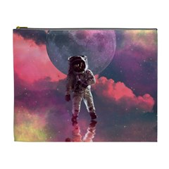 Aesthetic Astronautics Atmosphere Blue Clouds Cosmos Fantasy Galaxy Cosmetic Bag (xl) by Cendanart