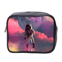 Aesthetic Astronautics Atmosphere Blue Clouds Cosmos Fantasy Galaxy Mini Toiletries Bag (two Sides) by Cendanart